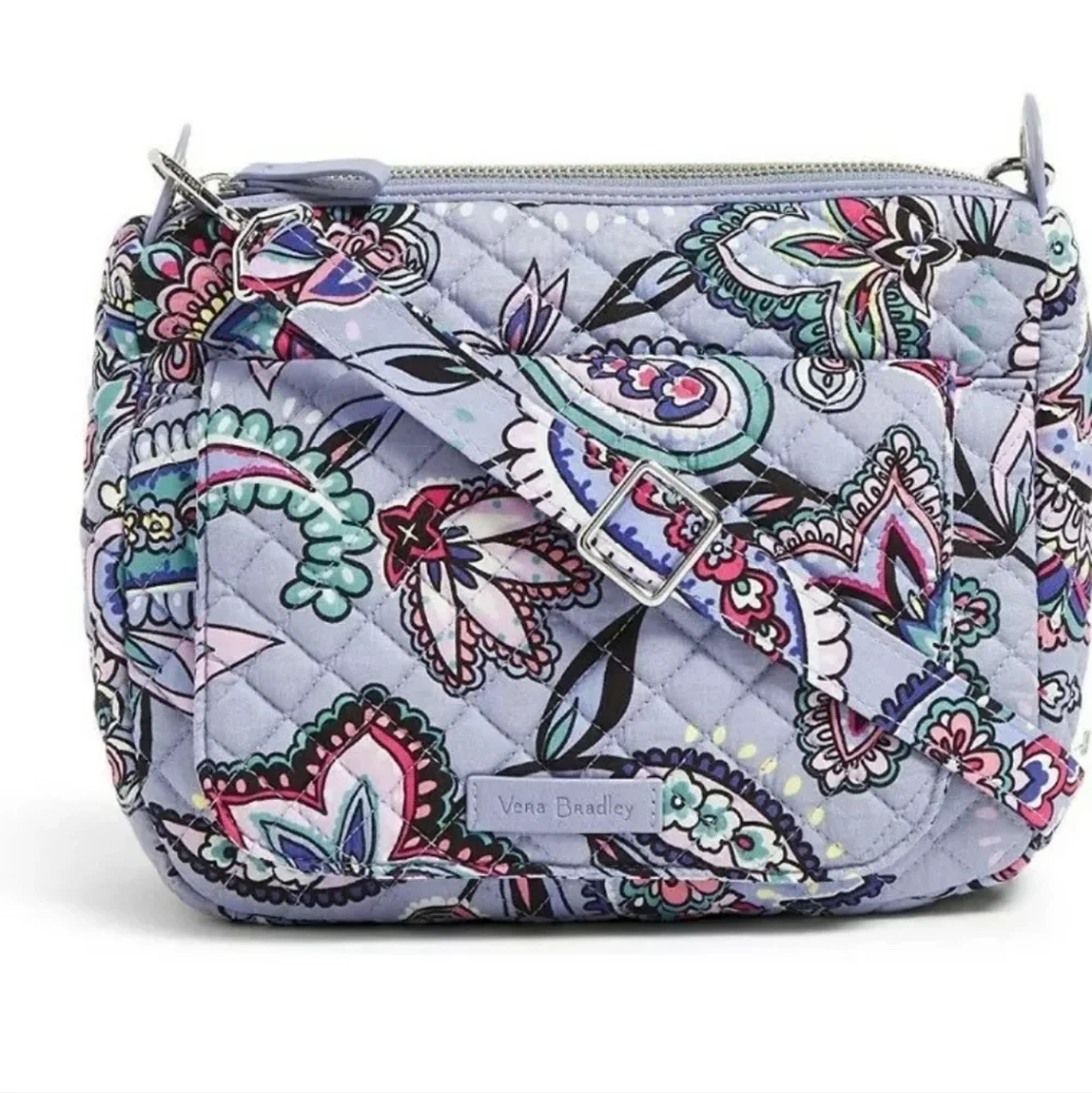 Vera Bradley NIB Carson Mini Shoulder Bag Makani Paisley OS
